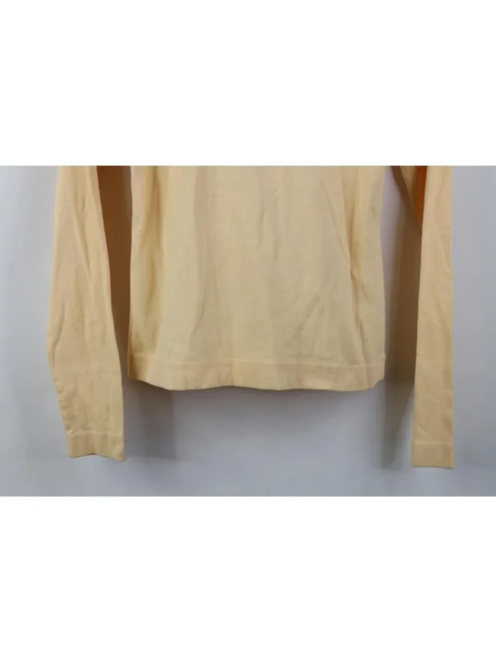 Deadstock Vtg 90s Babydoll Womens Medium Ribbed Cropped Knit Long Sleeve T-Shirt